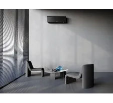 Poza bloc interior DAIKIN Inverter R32 EMURA FTXJ25AB+RXJ25AR32 A+++ (negru) pe perete