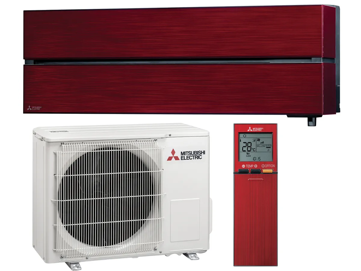 Climatizator EXTRA PREMIUM Mitsubishi Electric 9000BTU (roșu-rubin)