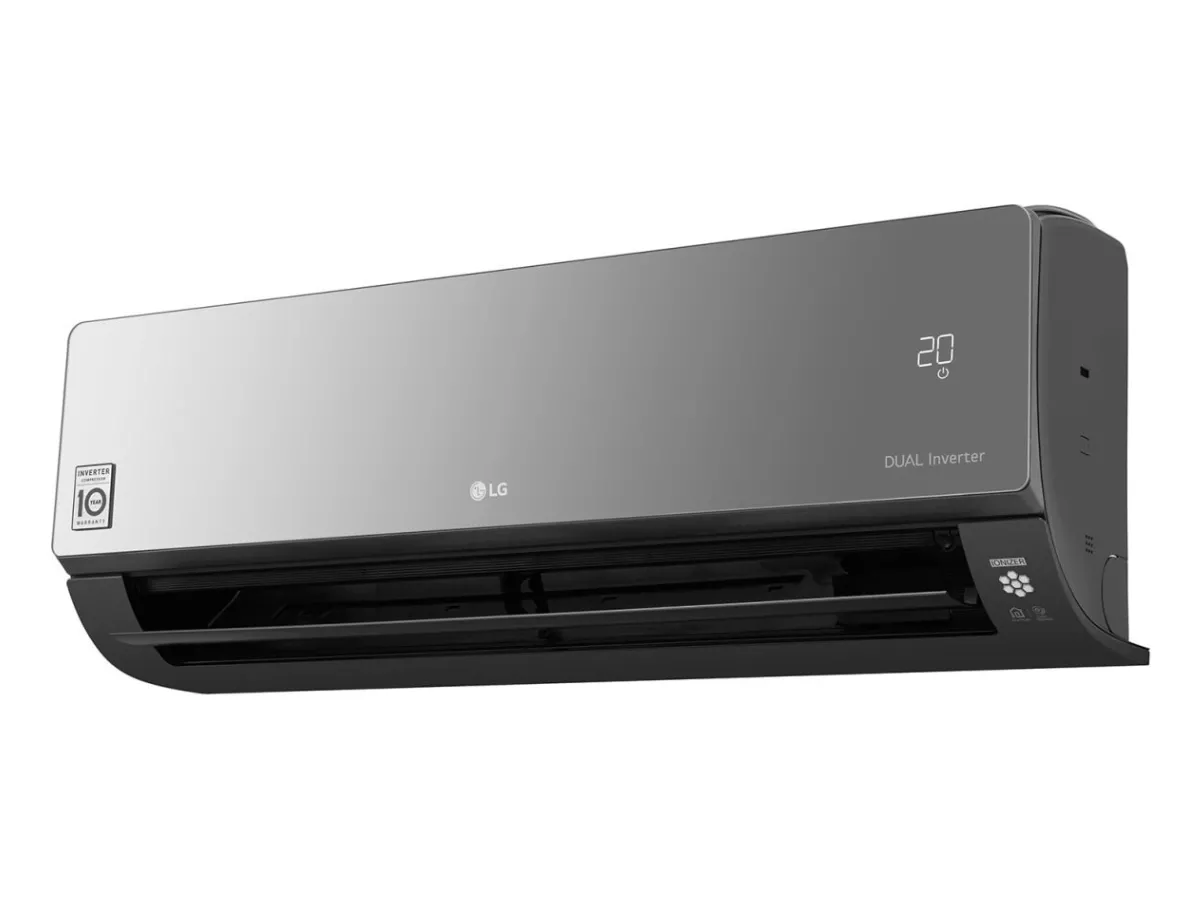 Poza bloc interior din partea dreapta deschisa LG ARTCOOL Mirror Inverter R32 AM09BP