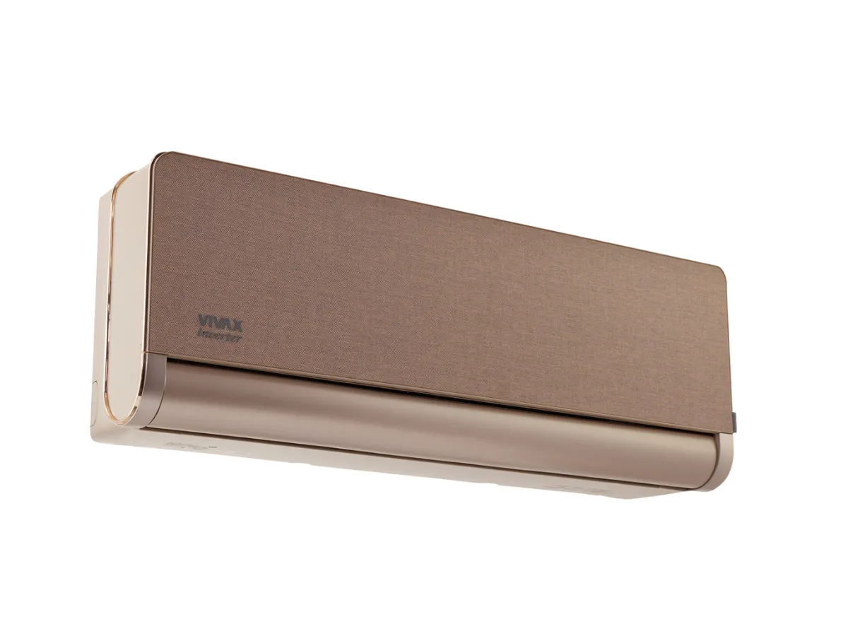 Poza bloc interior din partea stinga Vivax Inverter R32 H-Design 12000 BTU Gold