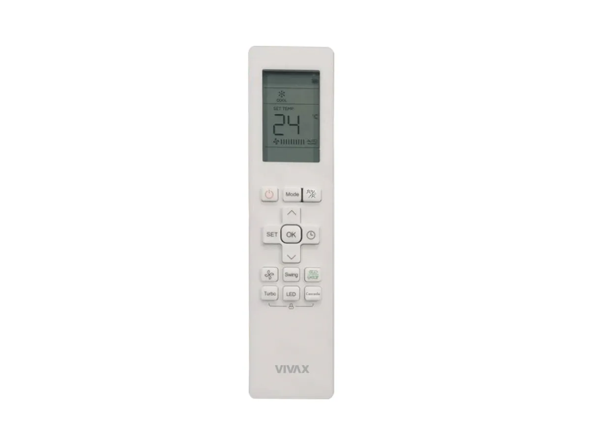 Poza telecomanda Vivax Inverter R32 H-Design 12000 BTU Gold
