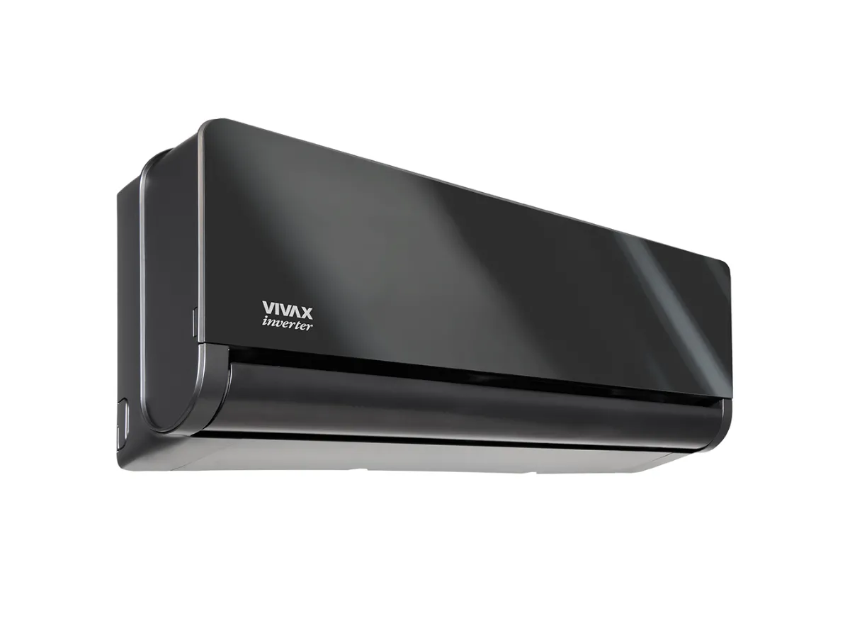 Poza bloc interior din partea stinga Vivax Inverter R32 H-Design 12000 BTU Black