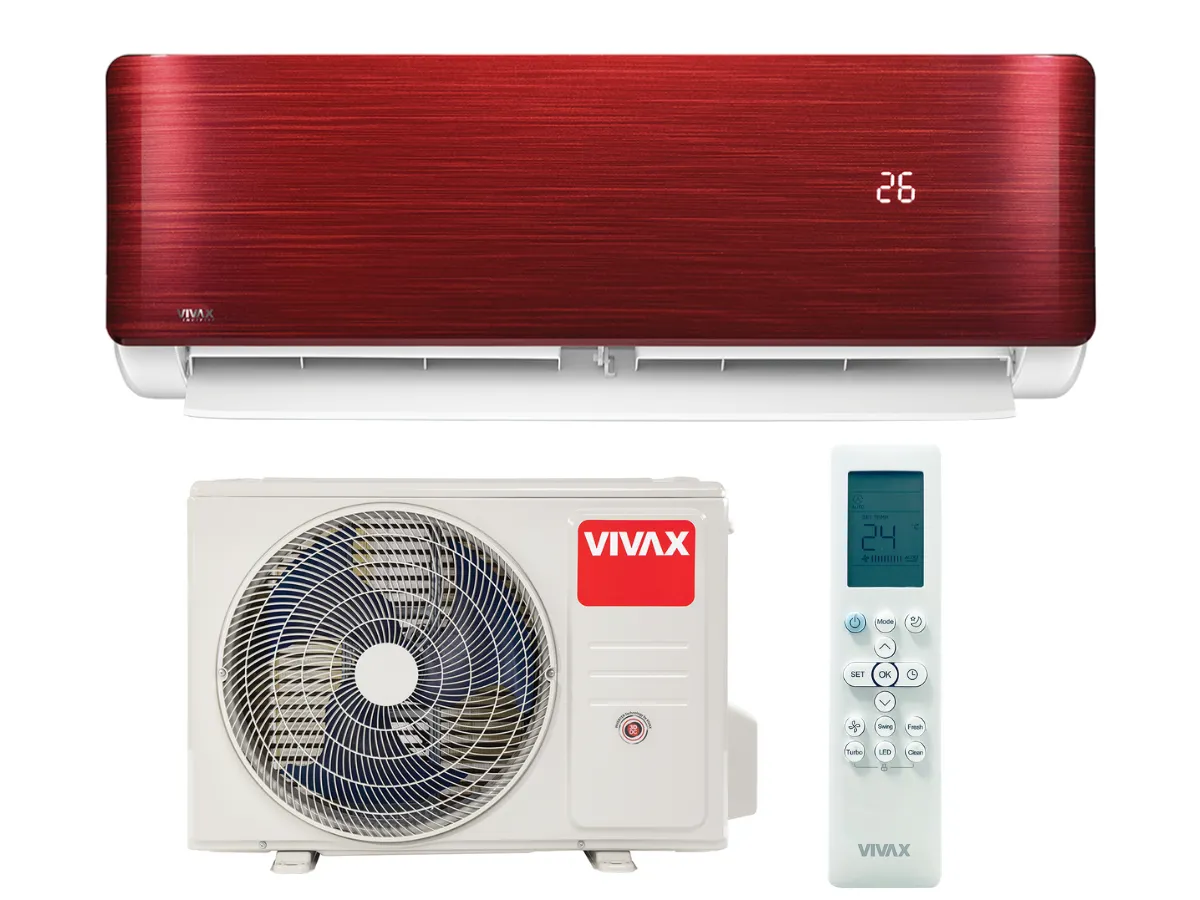 Climatizator Vivax Inverter R32 R-Design 12000 BTU Red