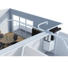 Recuperator Mitsubishi Electric LOSSNAY VL-250CZPVU-R-EG instalat în cameră