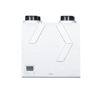 Recuperator de aer cu sistem de ventilație de perete Mitsubishi Electric VL-250CZPVU-R-EG (conexiune pe dreapta, debit de aer 250 m³/h)