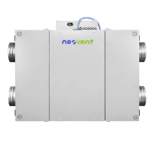 Unitate de ventilație cu recuperare de perete NEOVENT KNP PERFECT 1000, vedere frontală 