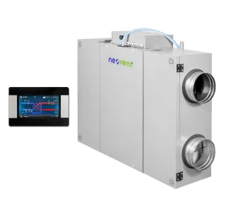 Recuperator de aer cu sistem de ventilație de perete NEOVENT KNP PERFECT 1000 (debit de aer 1000 m³/h)