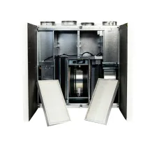 Unitate de ventilație cu recuperare de perete OSTBERG HERU 100 T EC-y2, în formă deschisă cu filtre