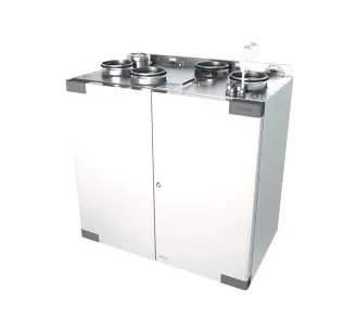 Recuperator de aer cu sistem de ventilație OSTBERG HERU 100 T EC-y2 RE (conexiune pe dreapta, debit de aer 418 m³/h)