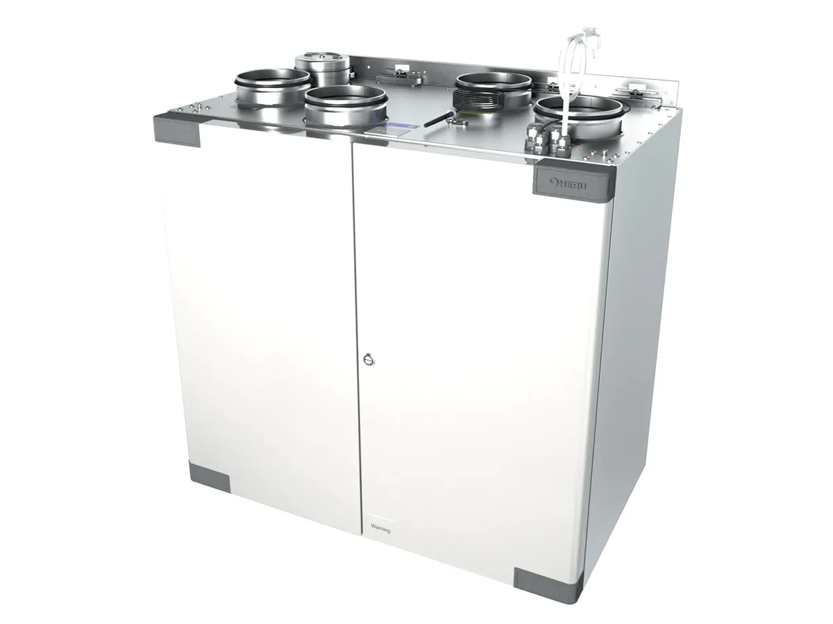 Recuperator de aer cu sistem de ventilație OSTBERG HERU 100 T EC-y2 RE (conexiune pe dreapta, debit de aer 418 m³/h)