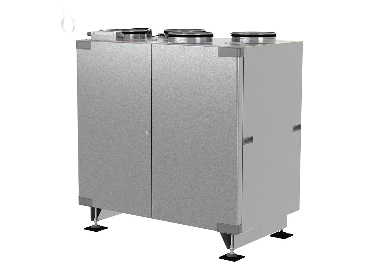 Recuperator de aer cu sistem de ventilație OSTBERG HERU 300 T EC-y2 RE (conexiune pe dreapta, debit de aer 1181 m³/h)